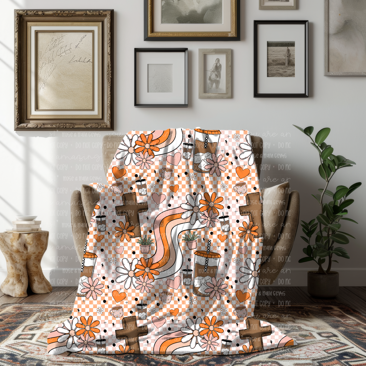 Jesus & Coffee Blanket
