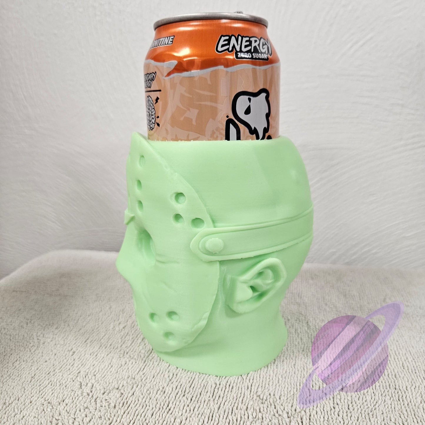 CRYSTAL LAKE- GLOW IN THE DARK-3D PRINTED CAN HOLDER