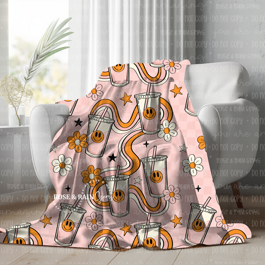 Happy Coffee Blanket