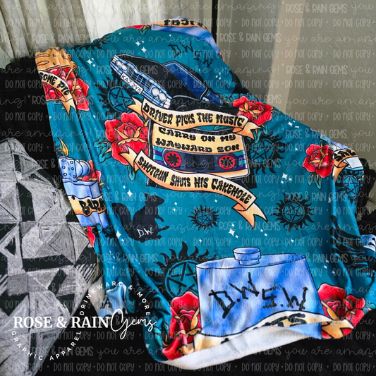 S P N Tattoo Blanket