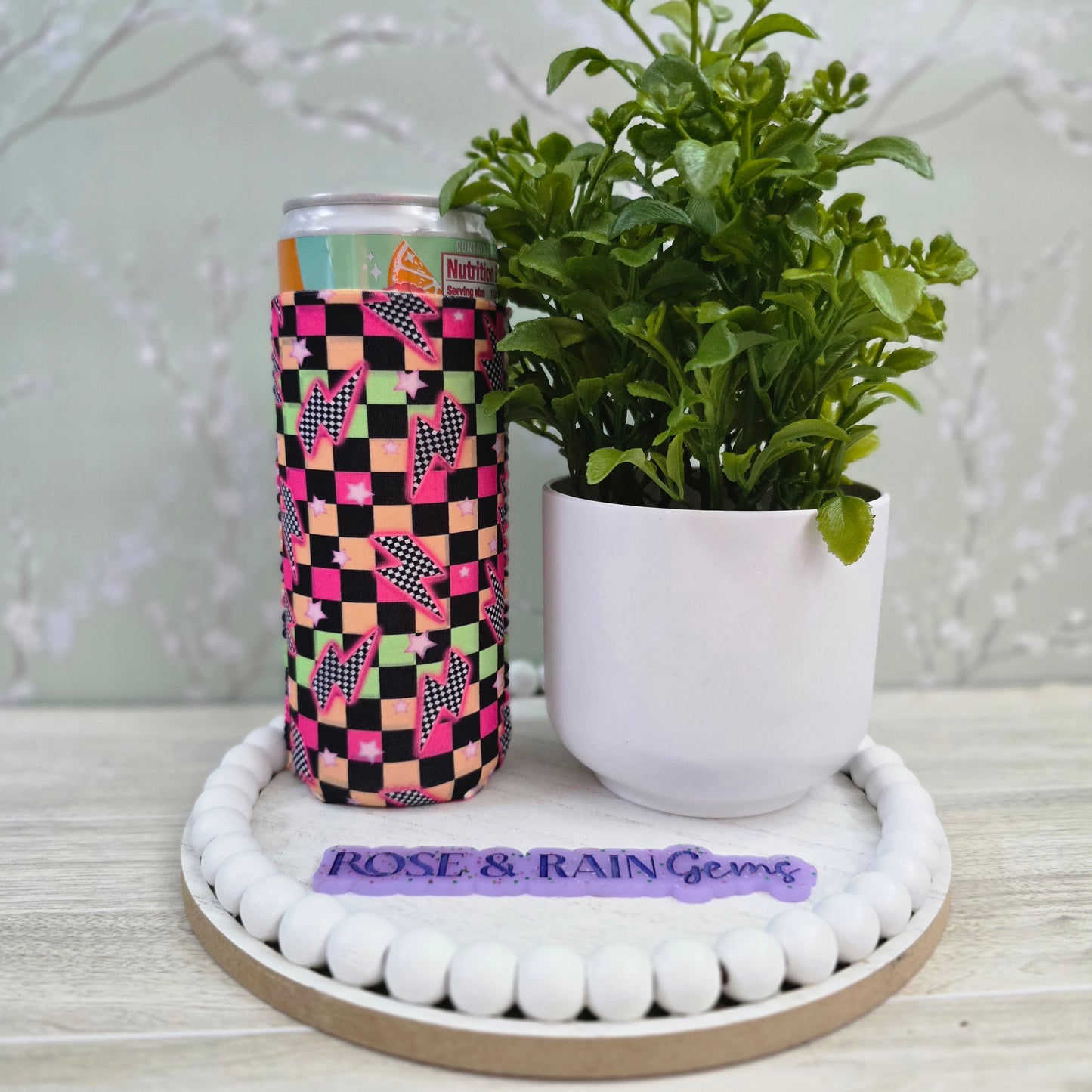 Neon Bolt 12oz Skinny Koozie