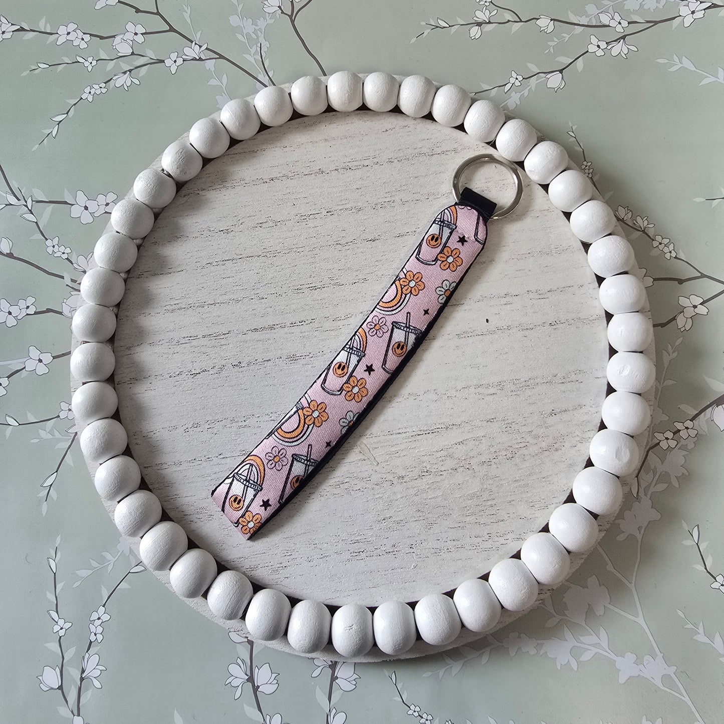 Iced Coffee Key Wristlet