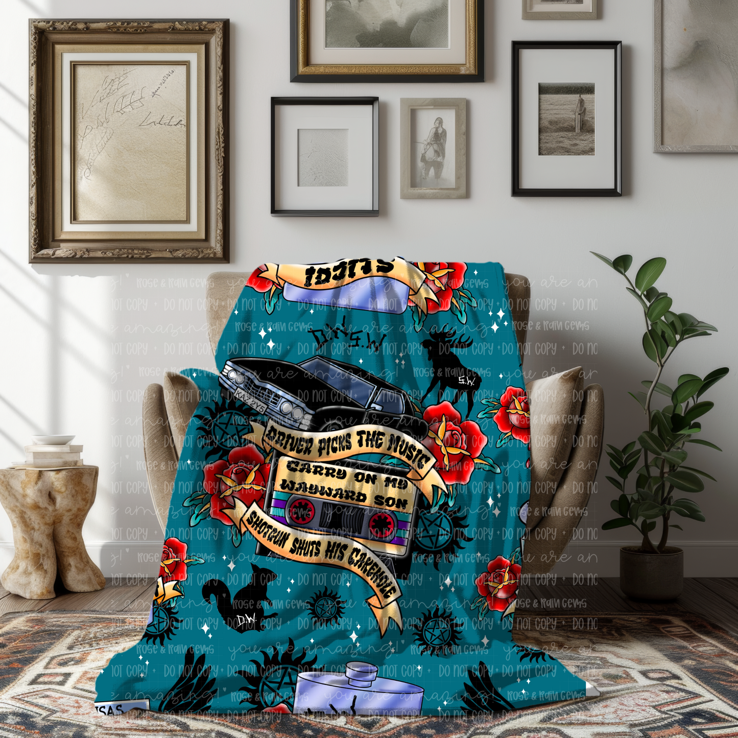 S P N Tattoo Blanket