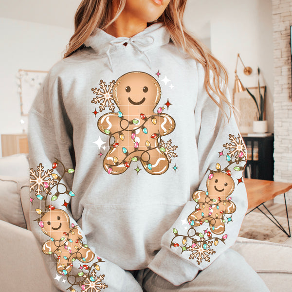 Gingerbread Man & Lights hoodie