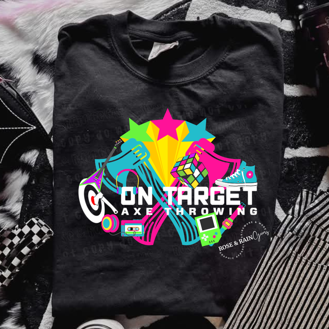 On target 80s tee