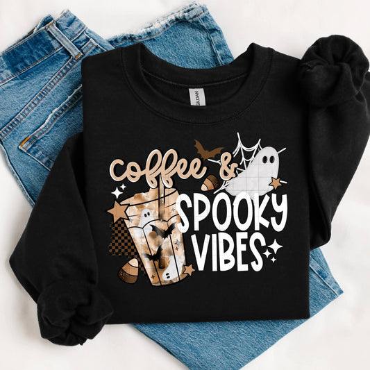 Coffee & Spooky Vibes Sweatshirt
