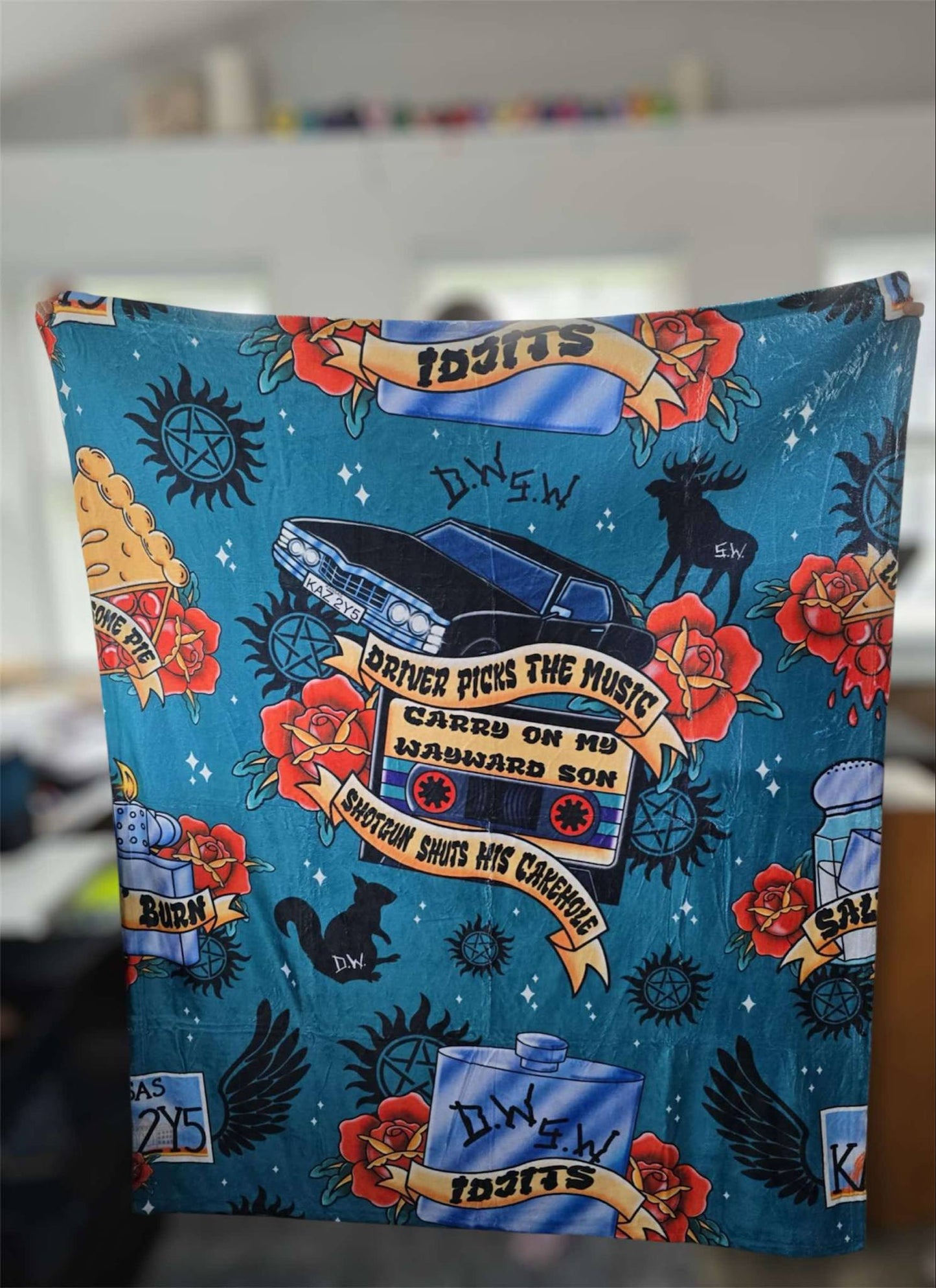 S P N Tattoo Blanket
