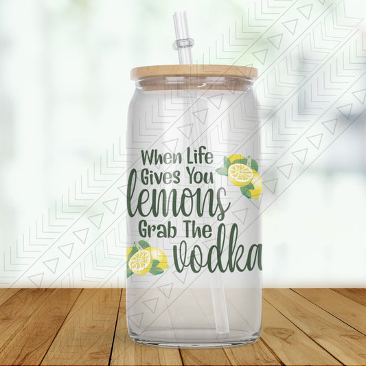 Vodka Lemon Glass Can