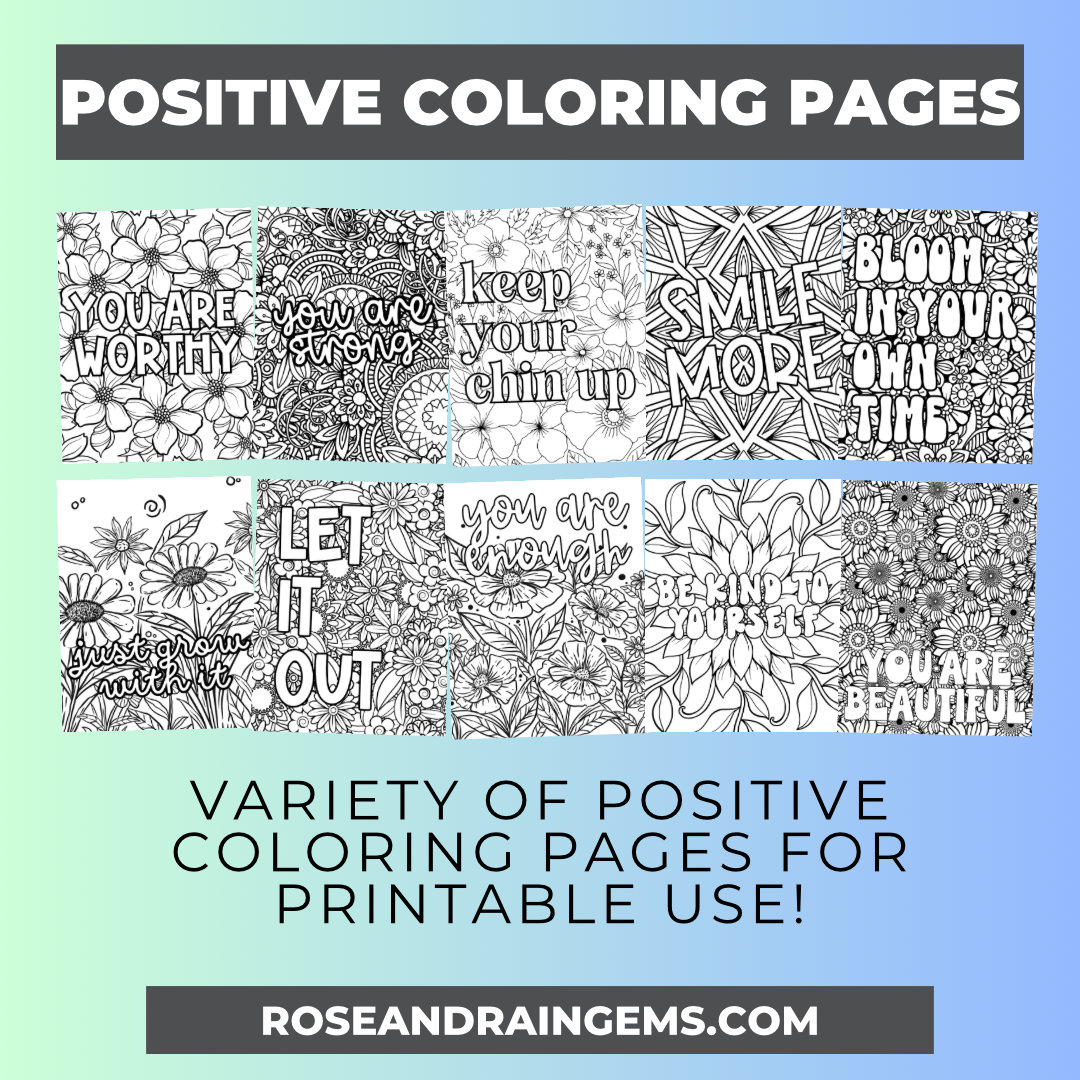 Positive Coloring Pages (digital)