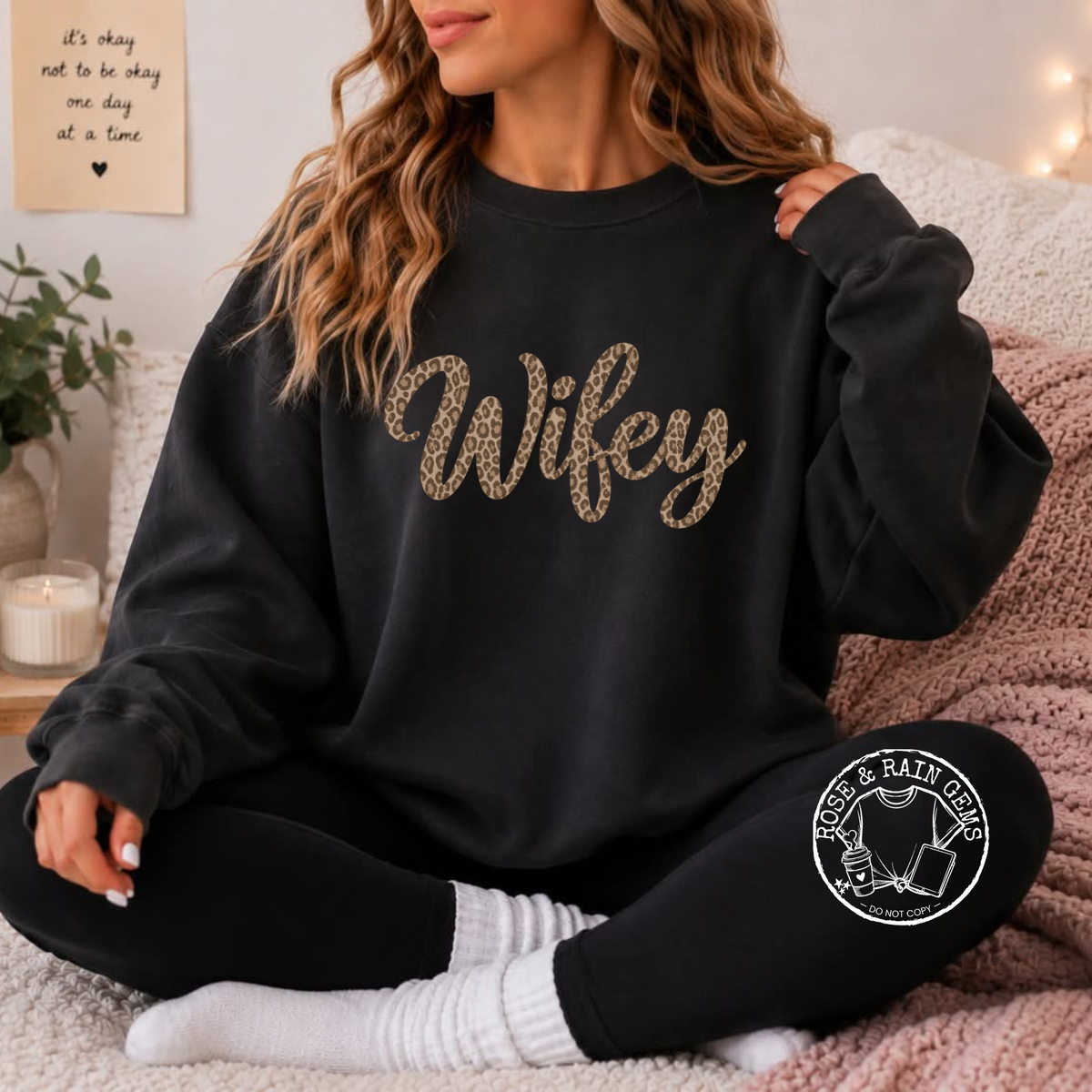 Wifey *camo or leopard pattern*