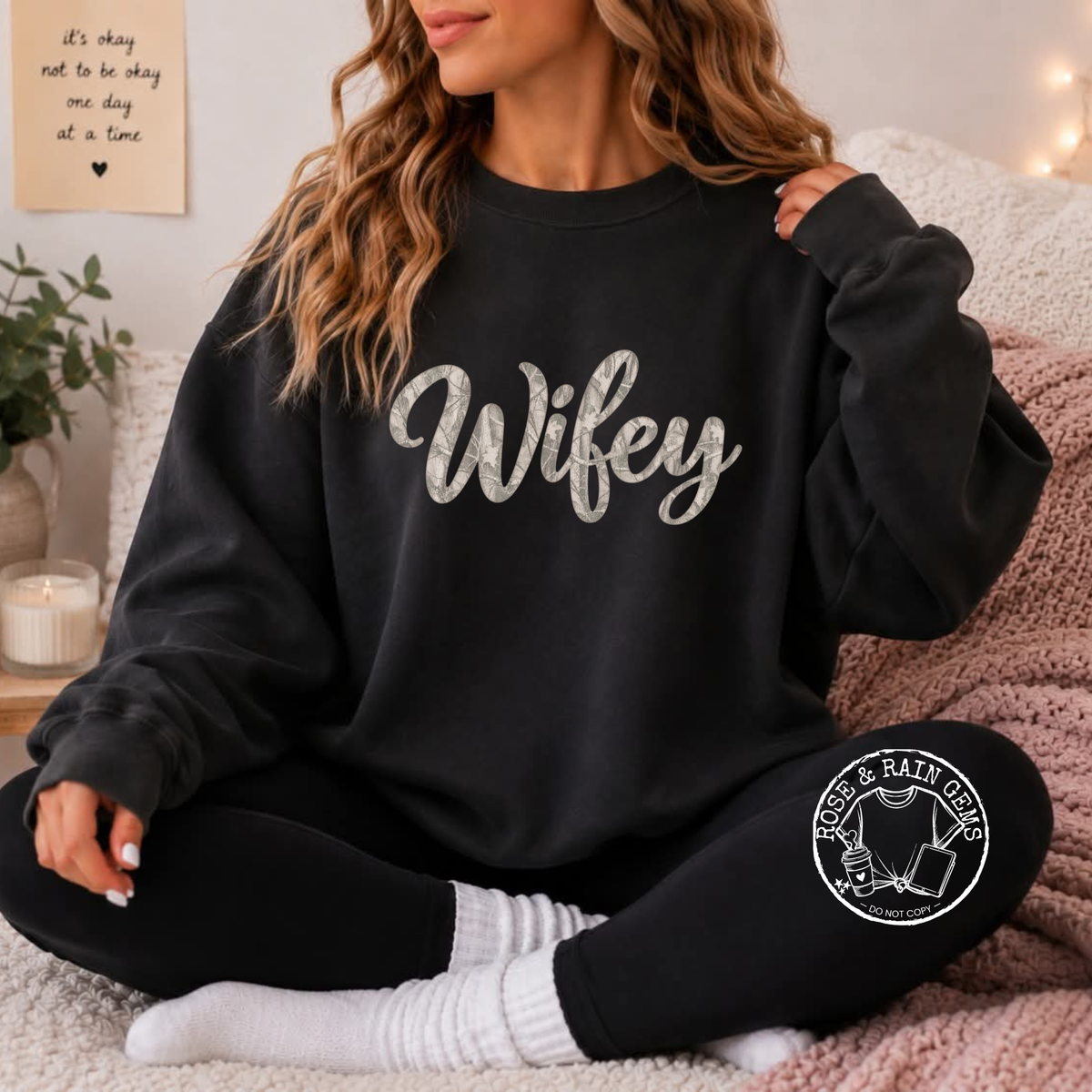 Wifey *camo or leopard pattern*
