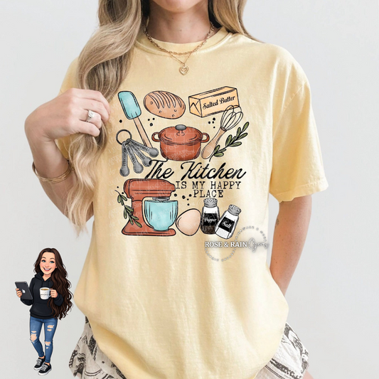 The Kitchen Is My Happy Place Tee