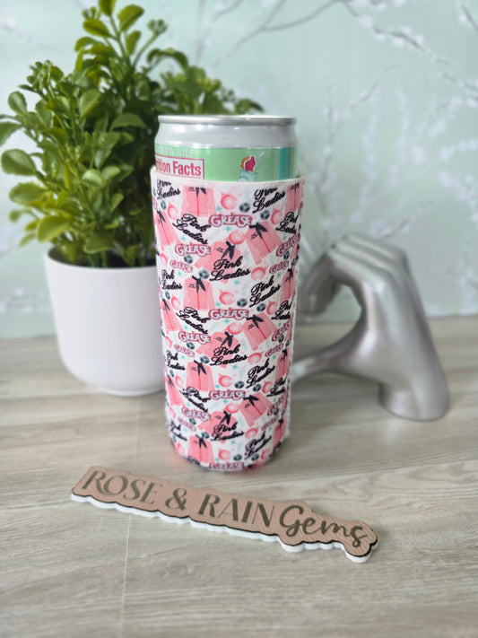 Pink Ladies Slim Can Koozie