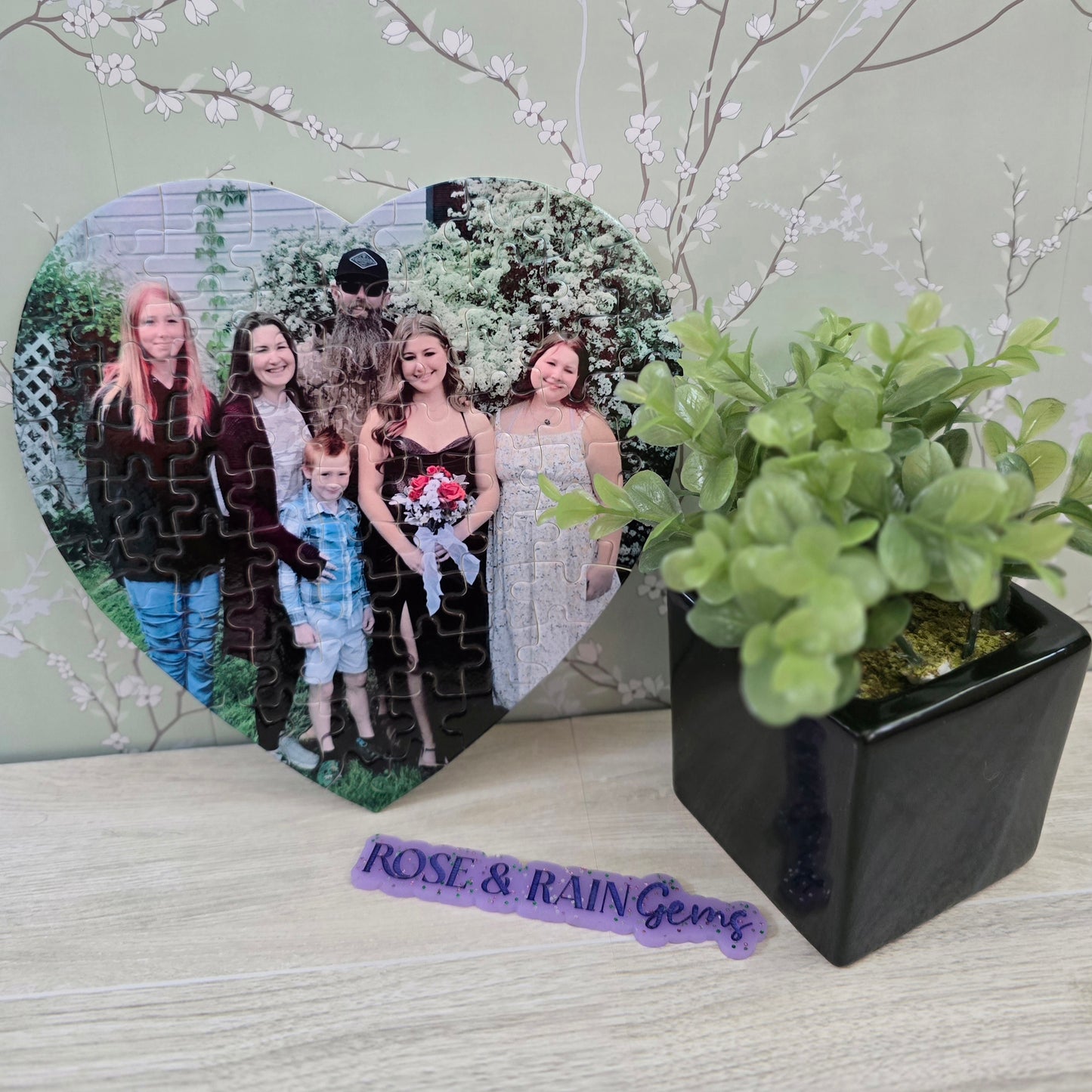 Custom Photo Heart Puzzle