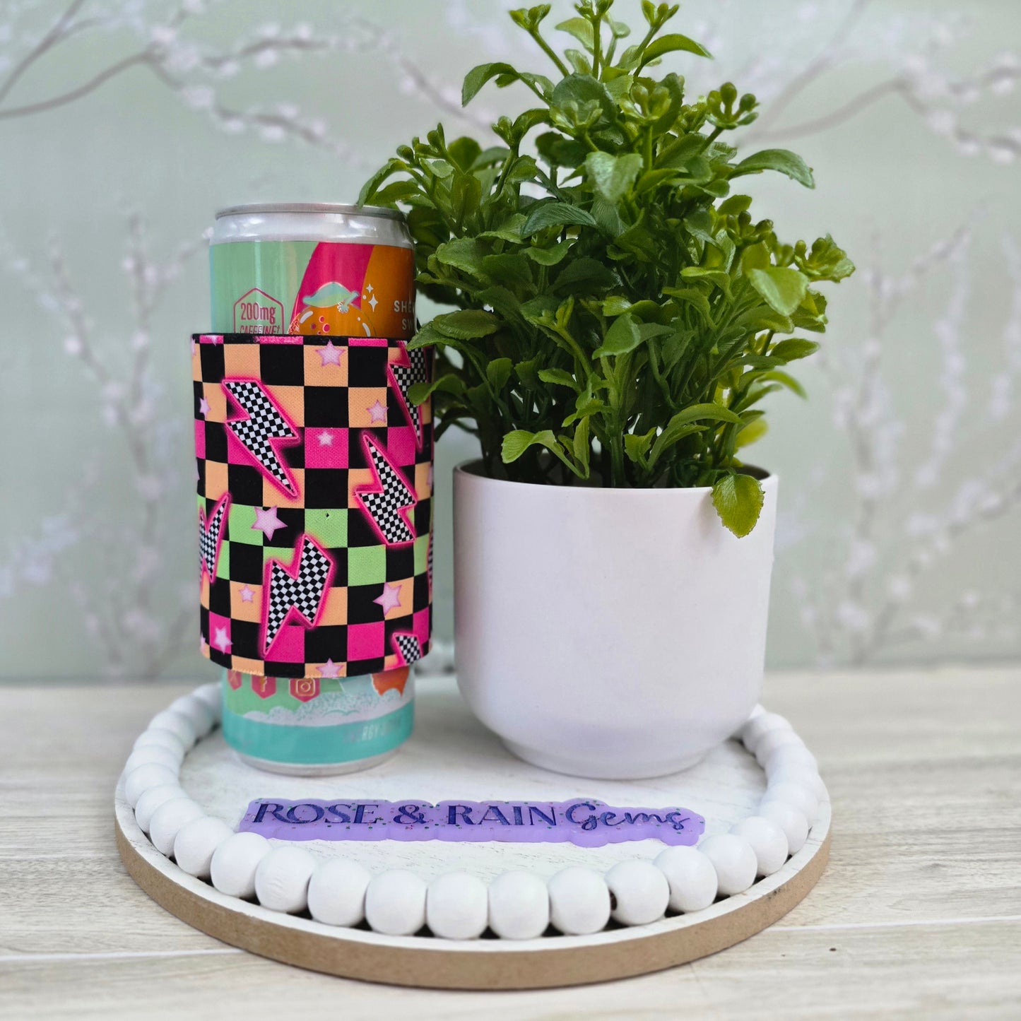 Neon Bolt Slap Can Koozie