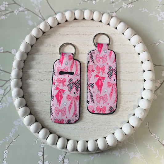 Pink Bows Chapstick Holder
