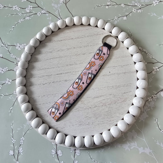 Iced Coffee Key Wristlet
