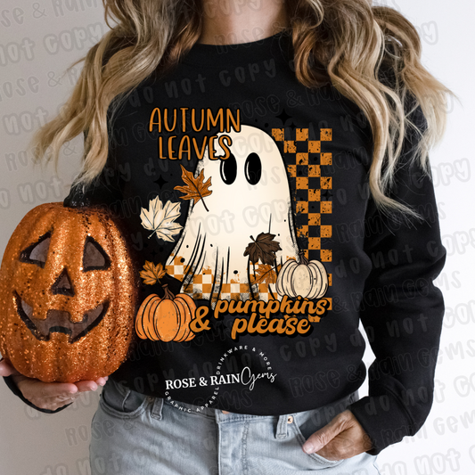 Autumn Leaves & Pumpkin Please Sweatshirt