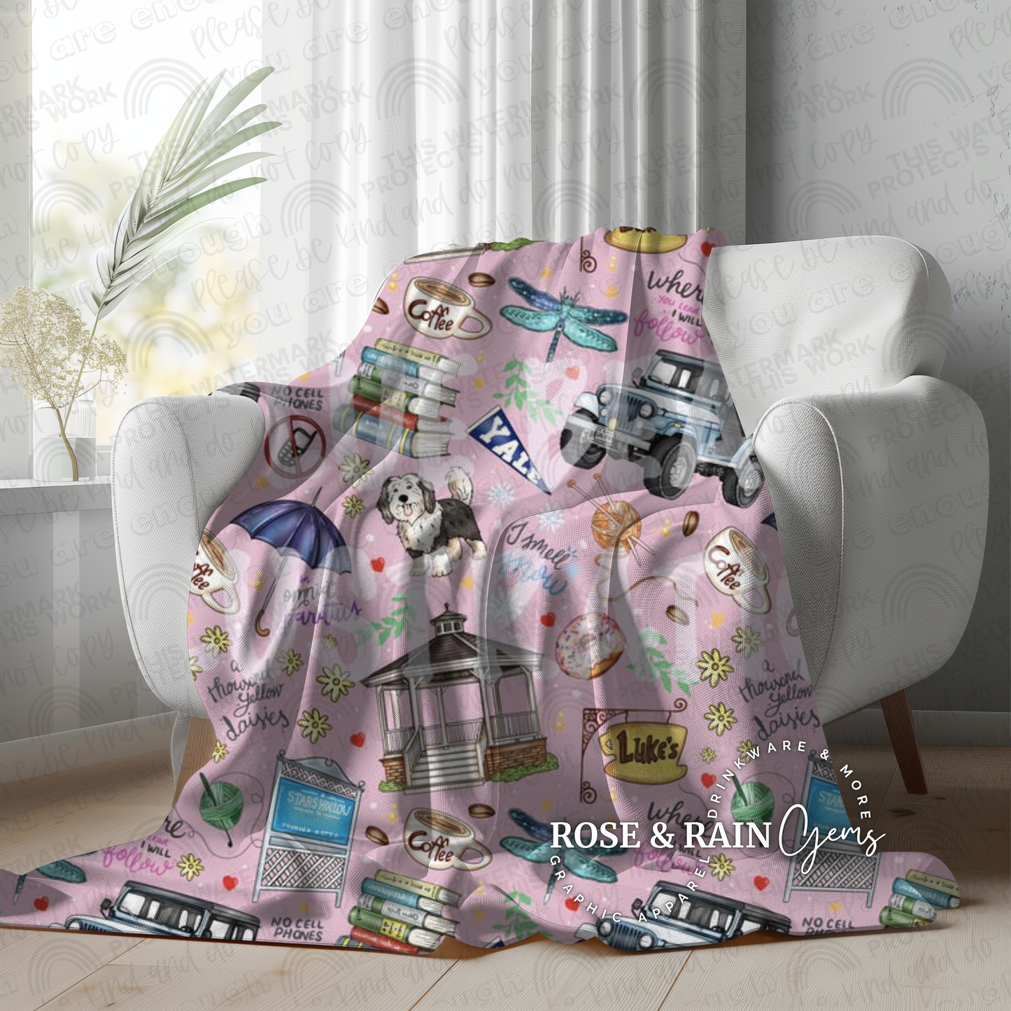 Stars Hollow blanket