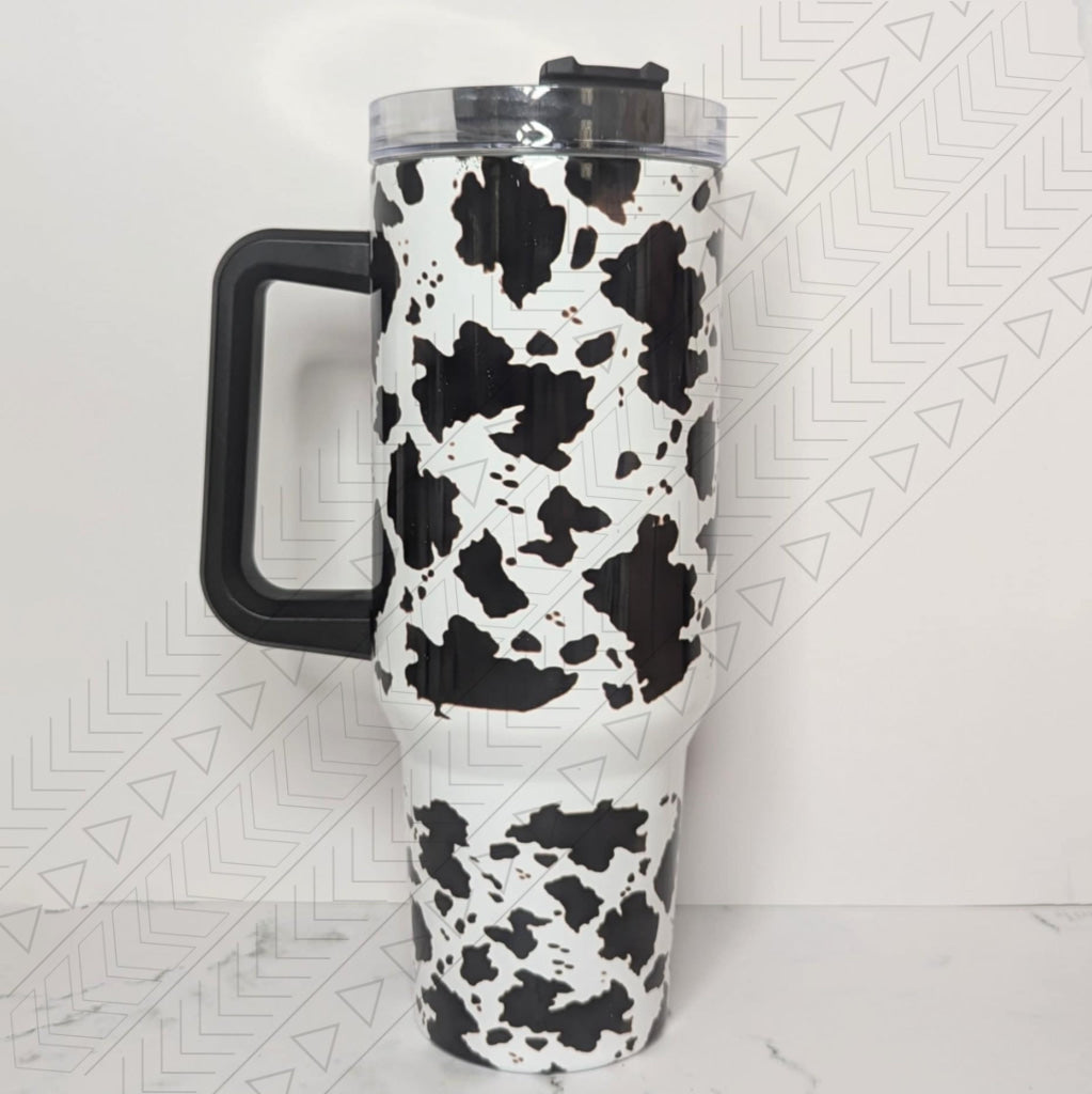 40Oz Cowprint Tumbler