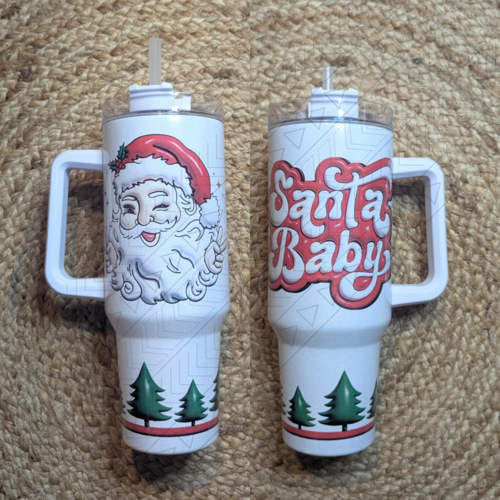 40Oz Santa Baby 3D Puff