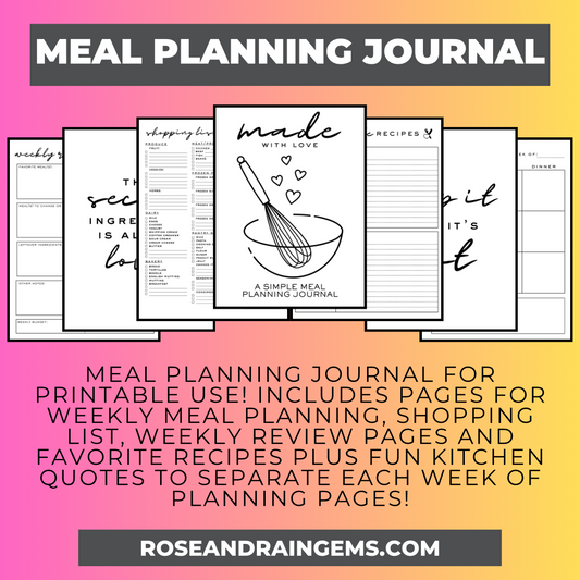 Meal Planning Journal (digital)