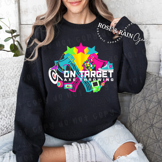 On target 80s sweatshirt/hoodie