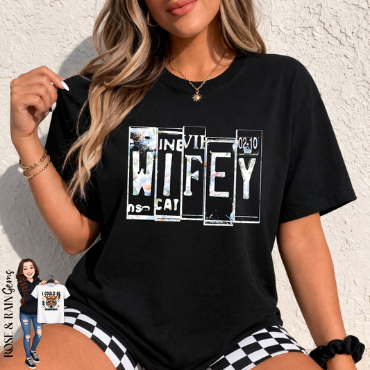 Wifey License Plate *2 color ways*