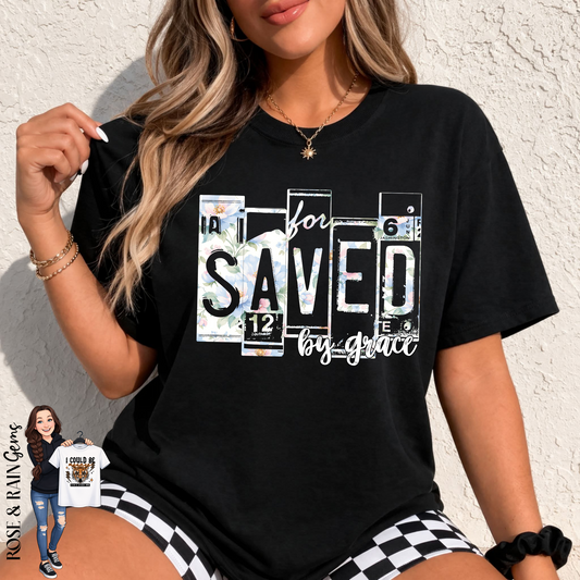 Saved By Grace License Plate *2 color ways*