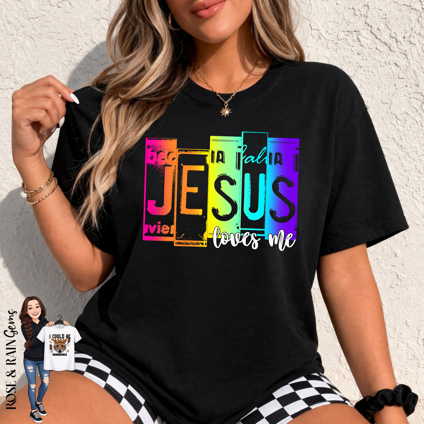Jesus Loves Me License Plate *2 color ways*