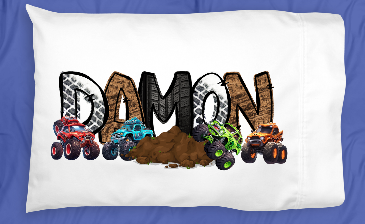 Monster Trucks pillowcase