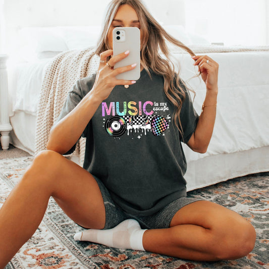 Music is my escape tee
