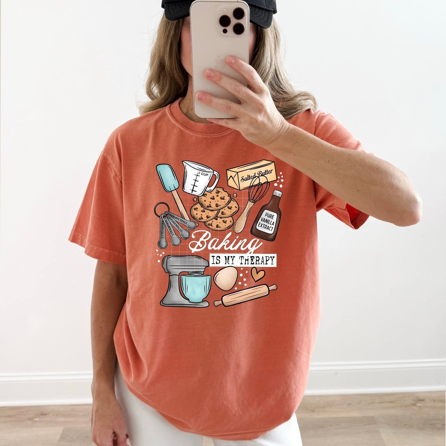 Baking Is My Therapy Tee