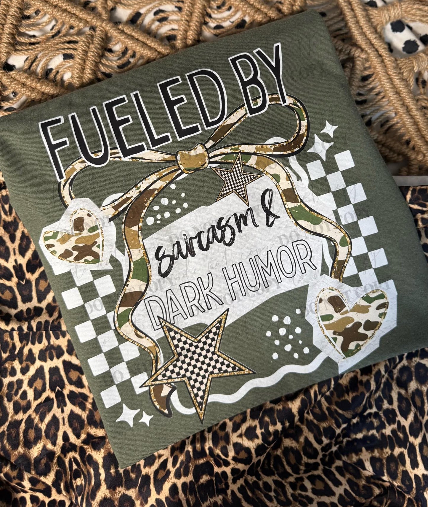 Fueled by sarcasm and dark humor tee