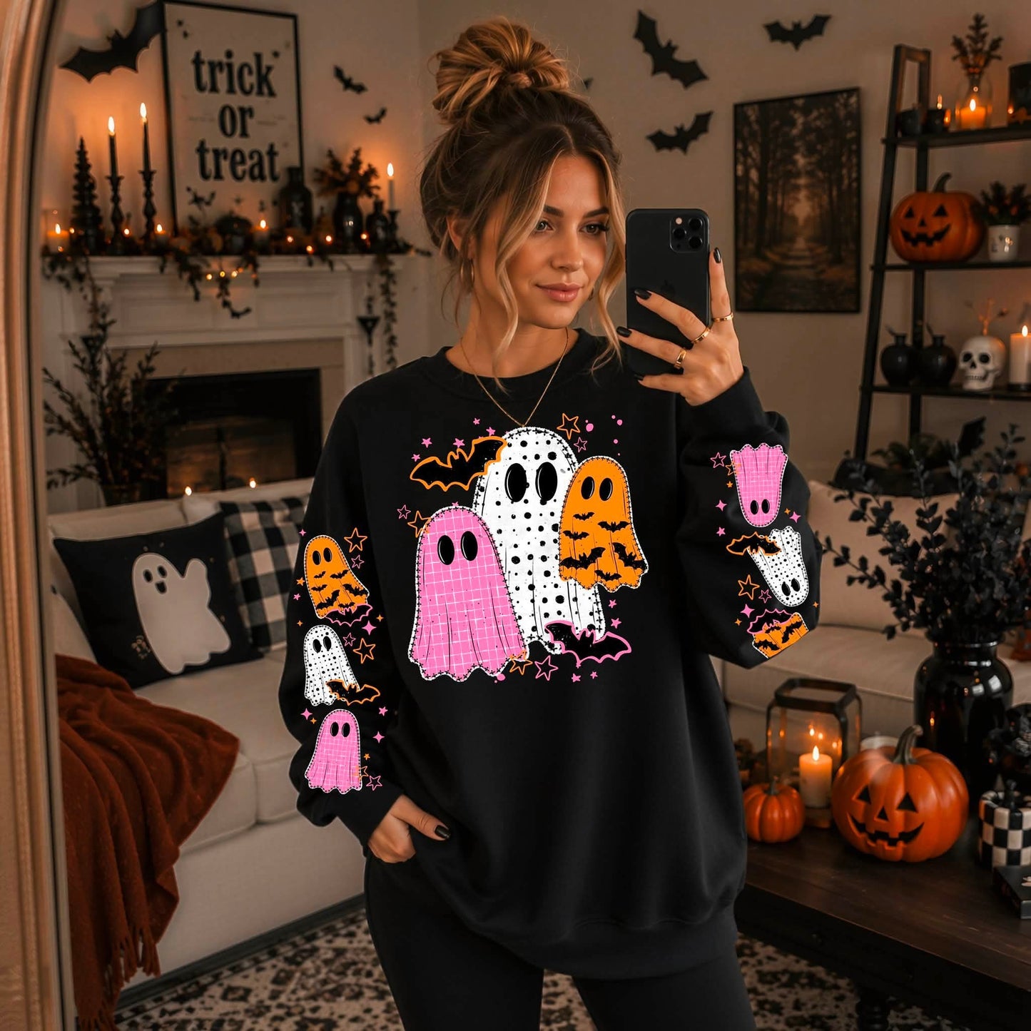 Pink & Orange Ghosties