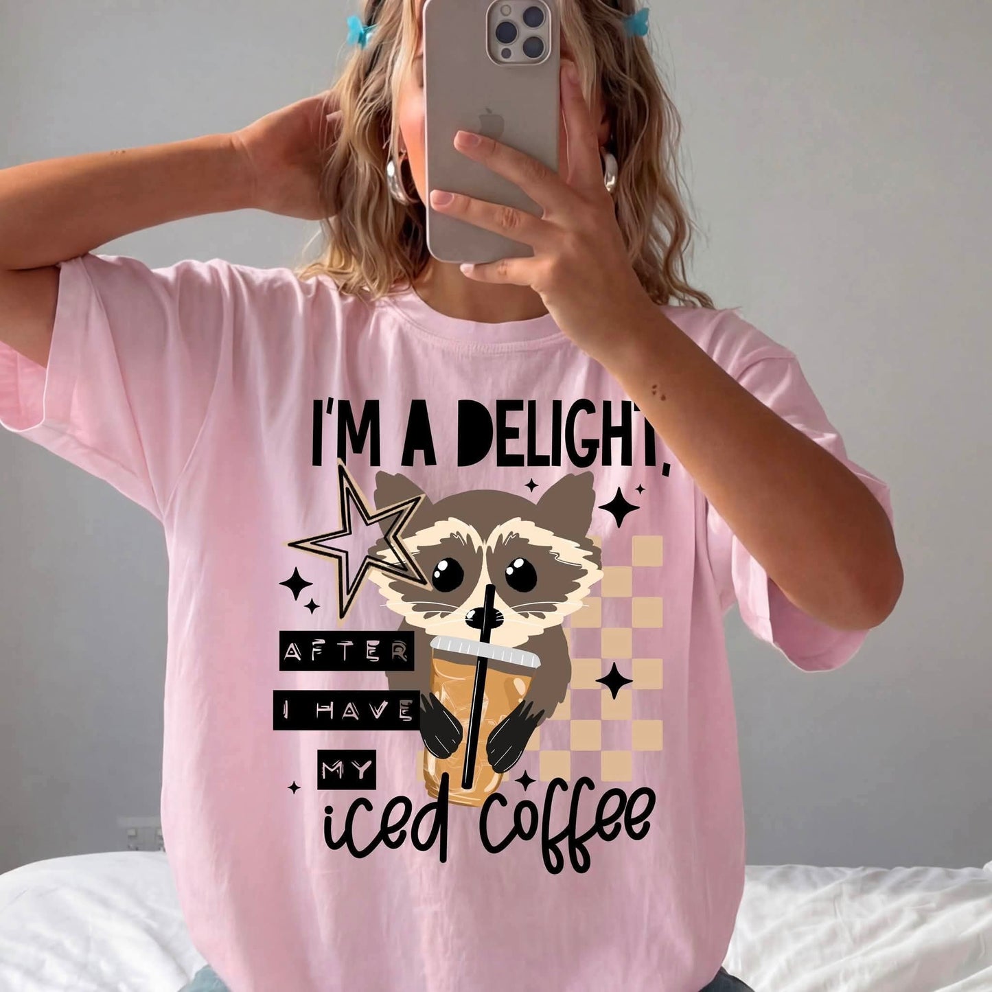 I'm a delight after I have my iced coffee