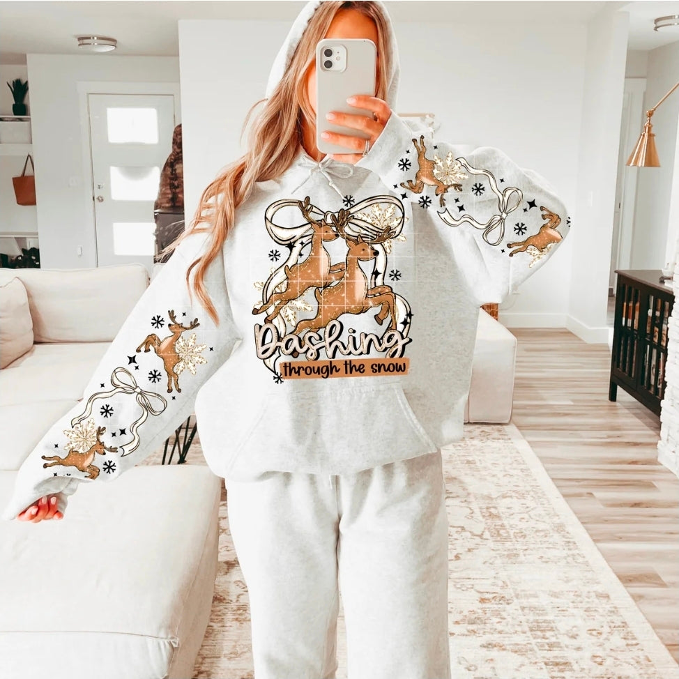 Dashing Through the snow hoodie