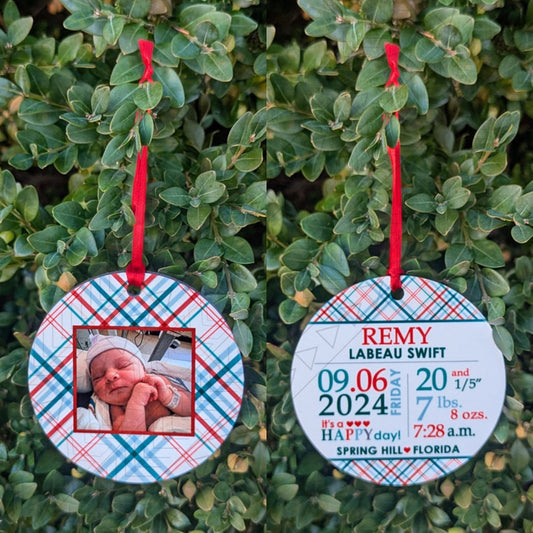Baby Stats Ornament