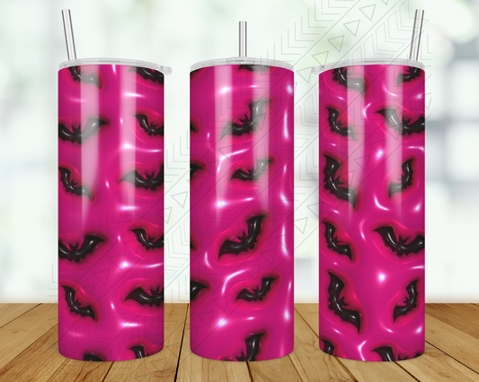 Bats 3D Puff Tumbler