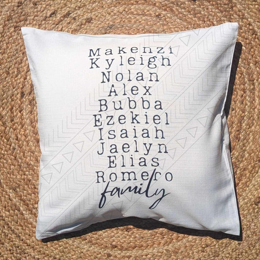 Family/Friend Name Pillow Cover Pillowcases & Shams