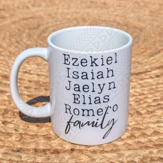 Family/Friend Names Mug