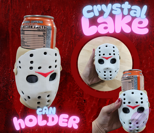 CRYSTAL LAKE- COLORED-3D PRINTED CAN HOLDER