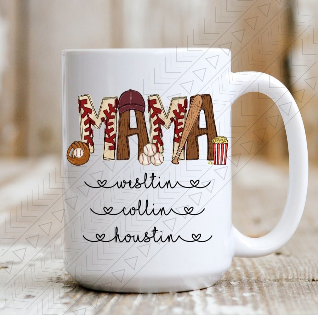 Mama Baseball/softball Mug