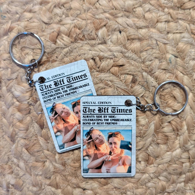 The BFF Times Keychain